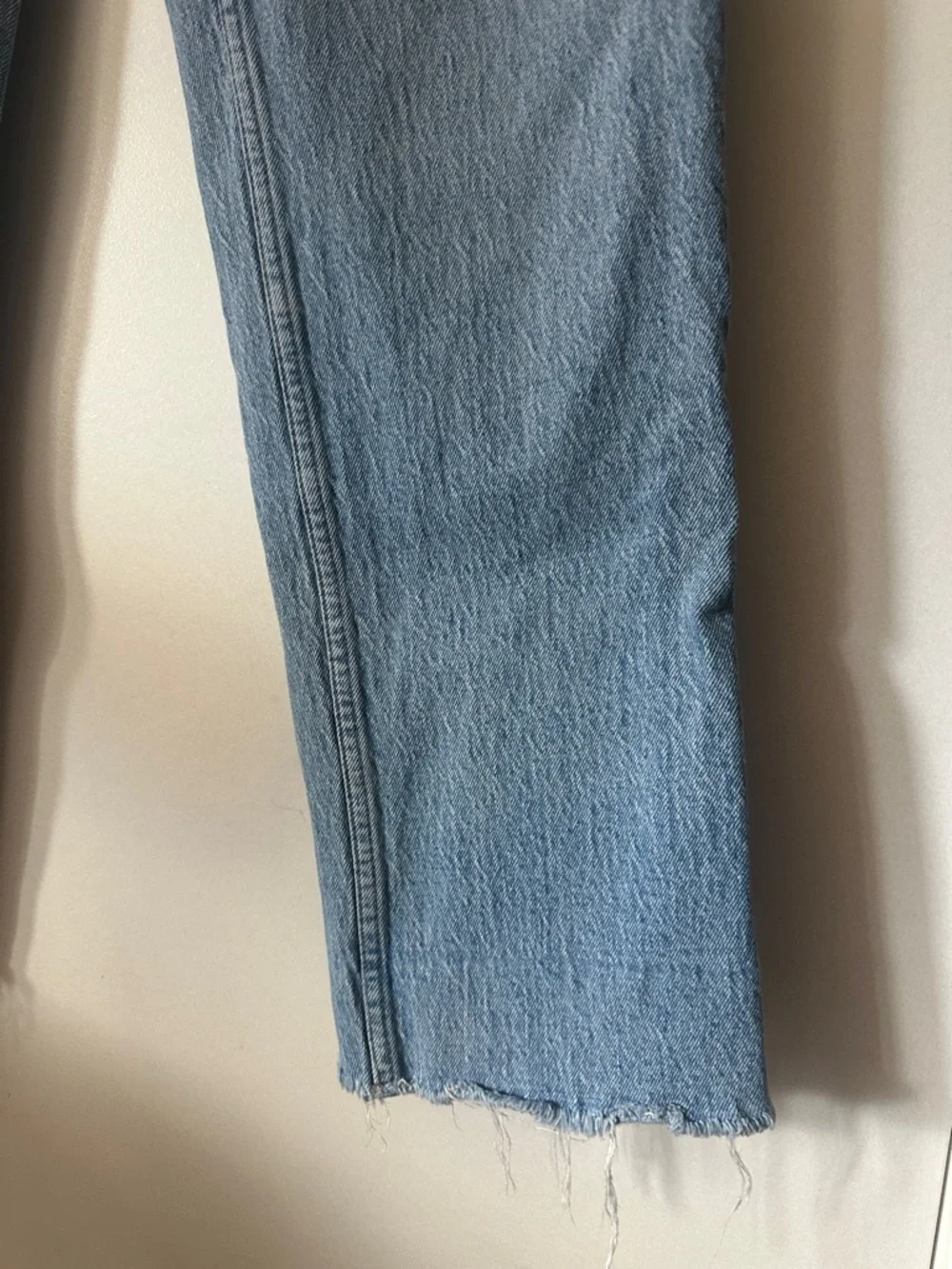 Abercrombie & Fitch 90s Light Blue Mid Rise Straight Curve Love Jeans Women’s 27 - Picture 5 of 9